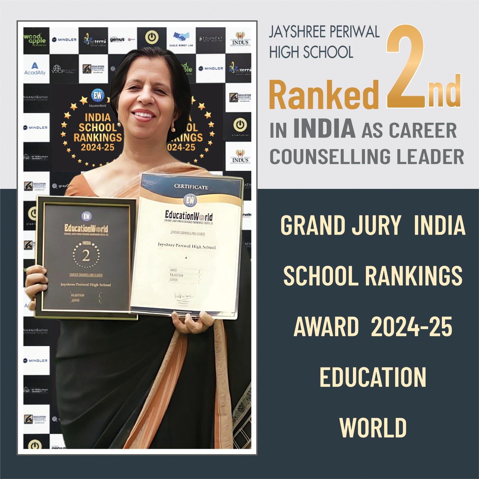 Education World India Rank 2 Career Counselling Leader